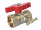 Vanne à sphère 370 - FF 3/4' - A purge - PN 16 - La gamme chantier économique et fiable - Garantie 3 ans - Double joints toriques - Manette papillon - Filetage renforcé