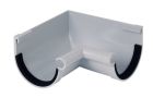 ANGLE DE GOUTTIERE INTERIEUR A JOINT POUR LG16 GRIS     - UAI16