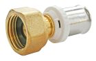 /5703-26-20 - Raccord droit à sertir pour tube Multicouche Ø26 - écrou tournant Femelle 20/27 (3/4'') - Permet de raccorder un tube Multicouche de diamètre Ø16
