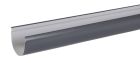 Gouttière en PVC anthracite demi ronde développé T25 - long. 4m