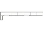 Appui de fenêtre PVC - STONOSIL blanc signalisation - long. 60 cm x larg. 20 cm x ep. 2 cm