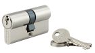 CYLINDRE PROFILE SA 30X30 MM NICKELE 3 CLES
