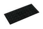 Butée adhésive plastique noir diamètre 10-blister x50