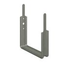 Crochet carré pour gouttière carrée de développée 400mm - acier galvanisé - Teinte prePATINA ardoise