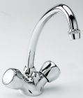 lavabo ordo bec haut mobile chrome + vidage