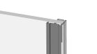 Porte de placard pivotante avec profil - DIAMANT Intégra larg. de 300 à Maxi 800 pour décors et vitres et miroirs x haut. jusqu'à 2790 mm x ep. 16 mm