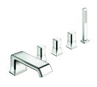 melangeur bain douche sur gorge 5 trous italy poignee chrome