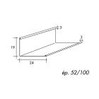 CORNIERE 19X24 SUP NOIR - LG 3000mm