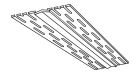 Profil fractionnement larg 6,3cm L 75m Siniat