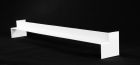 Angle INT 90° Double haut 50 cm - Angle INT 90° Double haut 50 cm pour Planche Rivecel et Jumbo couleur BLANC