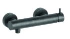 douche triverde mitigeur chrome noir brosse