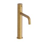 LAVABO MI-HAUT TRIVERDE + VIDAGE LAITON Up Down OR BROSSE