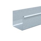 Gouttière carrée B18 sans pince 4000 x 400 x 0.80 mm - zinc - CLASSIC naturel