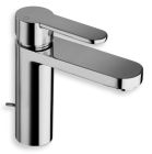 lavabo round large vidage tirette chrome