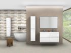 CAISSON MEUBLE LAQUE BLANC 140 CM - 4 TIROIRS