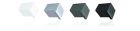 Bouton Craft disponible en blanc, chromé, anthracite et noir, saillie de 25mm, 18X18mm