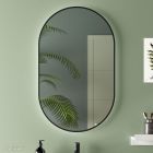 Miroir OLIMPIA 920 vertical avec luminaire led (20 W.) IP44 BLACK VELVET