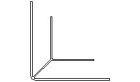 Coin intérieur pour bardage longueur 6 ml blanc signalisation 3
