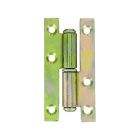 Paumelle de batiment acier zingué bout carré droite 80x40mm-vrac x1