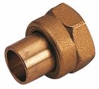 B8769-12 - Raccord 2 pièces à souder pour BUTANE ou PROPANE - Tube cuivre Ø12 - écrou tournant Femelle 20/150 - Pour le raccordement d'un tube cuivre à son appareil alimenté en BUTANE ou PROPANE