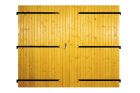 Porte de garage 2 vantaux en bois, à la française 27 mm - VENUS BOIS