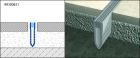 PROFILE DE CARRELAGE BI 3004 JOINT DE FRACTIONNEMENT HT: 30MM POSE SCELLEE 250CM 8MM - DURAFLEX BI
