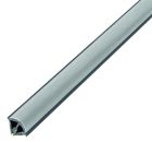 Profilé arrêt adhésif PVC type inox 15x15/2,6M
