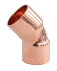 Coude cuivre à souder 45° - Double Femelle - Pour tube cuivre Ø16 - Sachet de 2 pièces