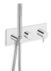 facade externe triverde douche murale 2 sorties ss mecanisme ex tv608