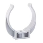 Collier de fixation lyre PVC évacuation Ø40 blanc - COLL FIXATION BL D40 30 sach5p