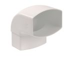 COUDE MF 87'30 POUR TUBE DE DESCENTE 105X76 TYPE OVATION 38 BLANC    - UCM8GTB