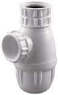 BB418 - Siphon de lavabo réglable NF - plastique blanc - Réglable en hauteur de 132 à 188 mm - Arrivée 33/42 - sortie 33/42 avec joint américain pour tube de 32