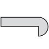 Pareclose Simple  Chêne - Long. 2400 mm x larg. 20 mm x ep. 10 mm