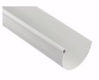 Gouttière PVC-U jaune sable demi ronde développé T33 - long. 4m