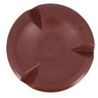 CHAPEAU AERAULIQUE SIMPLE POUR VMC DIAMETRE 160 ROUGE  - VXS16R