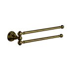porte serviette museo double articule vieux bronze
