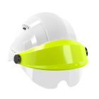 Casque - Orizon blanc visiere fluo jaune avec lunette - Taille unique