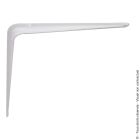 CONSOLE EMBOUTIE  250x300mm ACIER BLANC