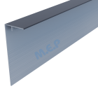 Couvercle d'angle PREMIUM (mâle)150 x 50 mm long 3 ml GRIS FONCE