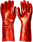 Gants en vinyle tout enduit Rouge T10