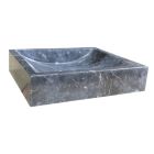 vasque en pierre rectangulaire 40/45/10 cm noir