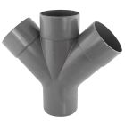 Culotte double parallèle PVC évacuation 45° mâle/femelle Ø125 - CULOT DBLE PARAL MF 45° D125 4