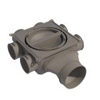 Caisson de distribution compact 6 piquages 6 connexions multidiam horizontal
