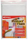 Protection thermique PROTECT’ FLAM en fibre de silice molletonnée et traitée sans fibres toxiques ni amiante. Epaisseur 10 mm, format A4