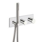 FACADE DOUCHE BAIN DOUCHE THERMOSTATIQUE 2 SORTIES CHROME