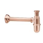 SIPHON BOUTEILLE POUR LAVABO OR ROSE BROSSE