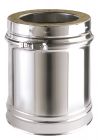 Tuyau inox isolé pour foyers ouvers, fermés, inserts, poêles  diam. 360/300 mm - long. 0,33m