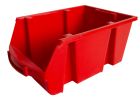 Bac à bec polypro - emboitables à vide - 10L - rouge