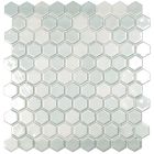Mosaïque en verre recyclé - 6000 LUX WHITE HEX 35X35MM