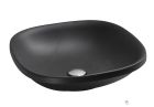 lavabo ceramique wild 45-45-10 cm a encastrer noir mat